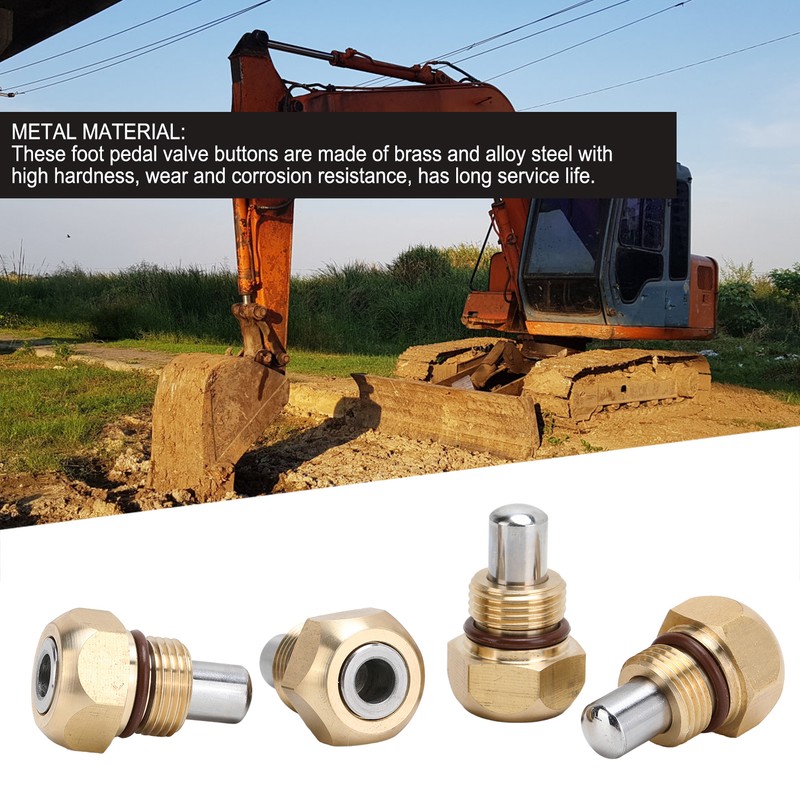 4PCS Walking Foot Valve Button Replacement Excavator Joystick Button for