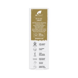 Dr Organic Pro Collagen Plus Bakuchiol, Hyaluronic Acid, Biotin, Healthy Ageing, Wrinkles, Dry & Sensitive Skin, Cruelty Free, Paraben & SLS Free, Recycled & Recyclable, Organic, 50 ml