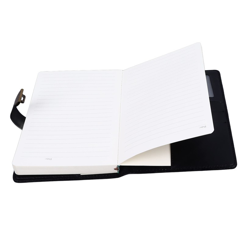 B6 Notebook Combination Lock Black Gold Retro 240 Pages Smoothing