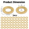 M5 Brass Flat Washers, Pack of 50 Fittings Rings Room