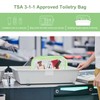 TECDW Clear Travel Toiletry Bag, 2PCS TSA Approved Airport Security