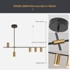 Siittoo Pendant Light Fixtures, Dimmable Modern LED Chandelier Lighting with