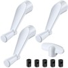 Enhon 3 Pack 3/8'' Spline Socket Crank Handle with Universally