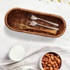 Imitation Rattan Bread Basket Multipurpose Woven Rattan Storage Tray Kitchen