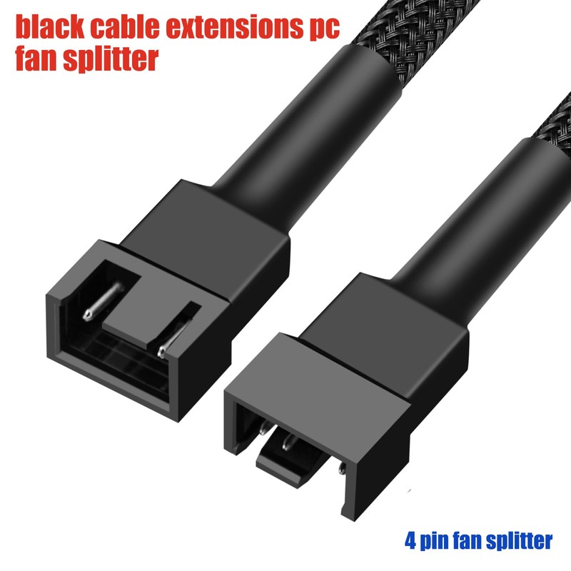 12" pwm Fan Extension Cable，4 pin Fan Extension Cable，Cable Extension