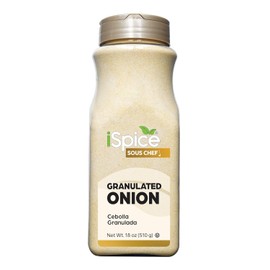 iSpice Blend | Onion Granulated | 18 oz | Bulk Size | Rich Aroma | Kosher (Onion Granulated)