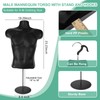 Beeveer 10 Pack Male Mannequin Torso with Stand, Dress Form