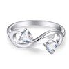 STARCHENIE Women's Infinity Promise Ring 925 Sterling Silver Angel Wing