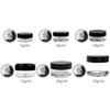 Beauticom 20G/20ML Clear Round Sample Container Jars with Purple Lids