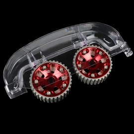 G-PLUS Clear Cam Gear Timing Belt Cover Compatible with Mitsubishi Eclipse 4G63 Turbo DSM 1G EVO 1/2/3