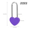 VeYocilk 50 PCS Love Lock Heart Padlock, Purple Single Heart