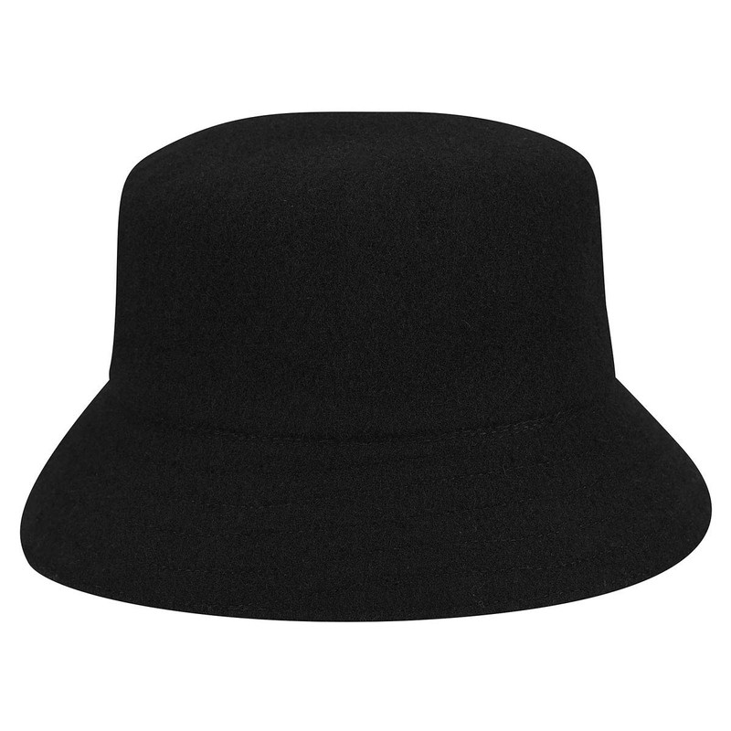 Kangol Wool Lahinch Bucket Hat, Black, Medium