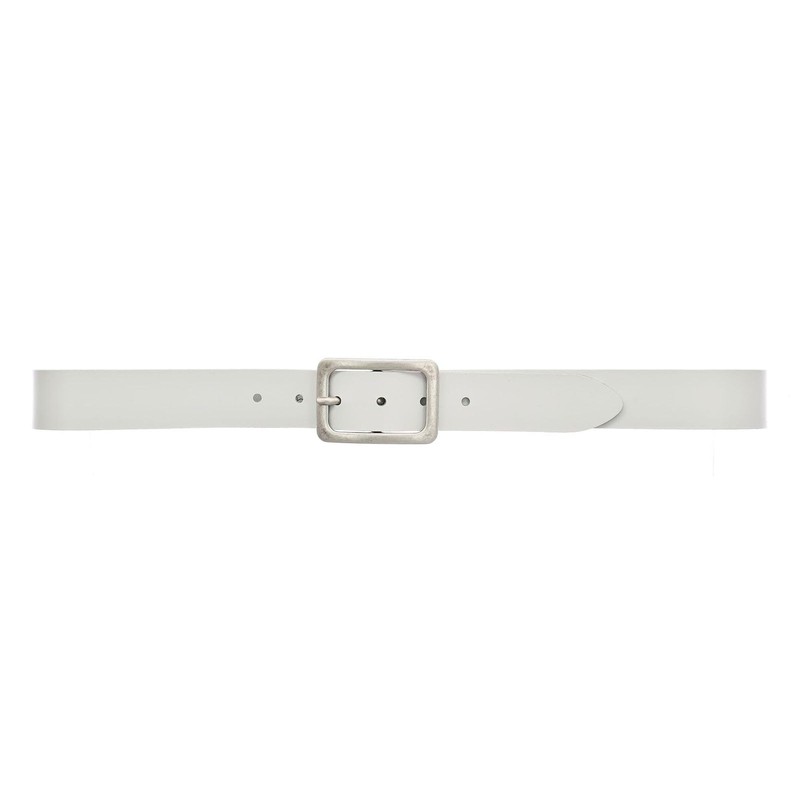 Vanzetti Women's Belt Leather White 3.5 cm Women's Belt, White