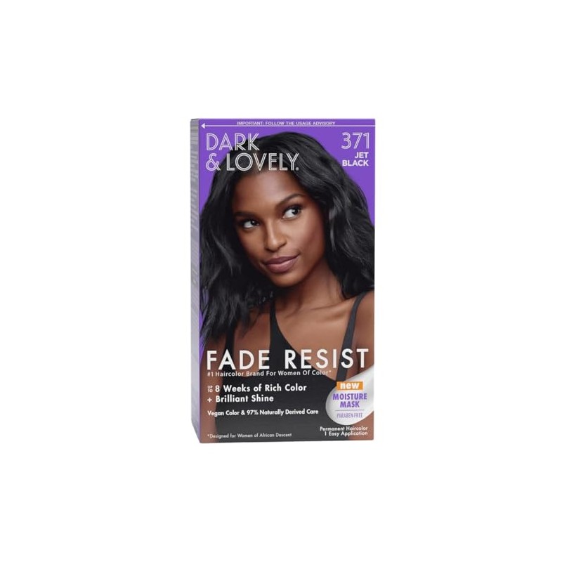 Dark & Lovely Color #371 Jet Black (3 Pack) by