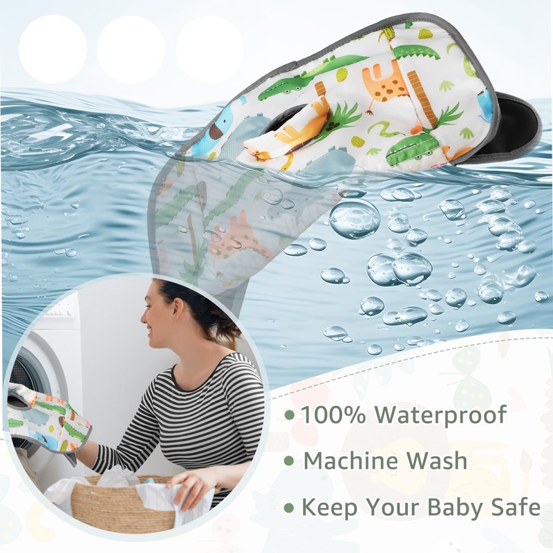 Car Seat Protectors, 2PC Waterproof Machine-Washable Non-slip Cover Training Pads