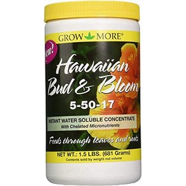 Grow More 7505 Hawaiian Bud and Bloom 5-50-17 Fertilizer, 1.5-Pound (Single Pack)