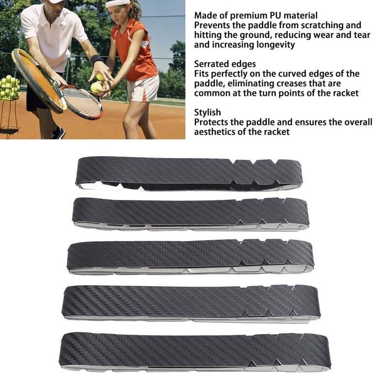 5PCS Pickleball Paddle Edge Tape 21mm PU Serrated Pickleball Paddle