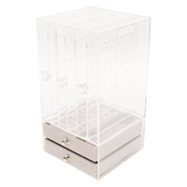 5 Drawers Acrylic Earring Holder Dustproof Storage Display Transparent Acrylic Earring Holder