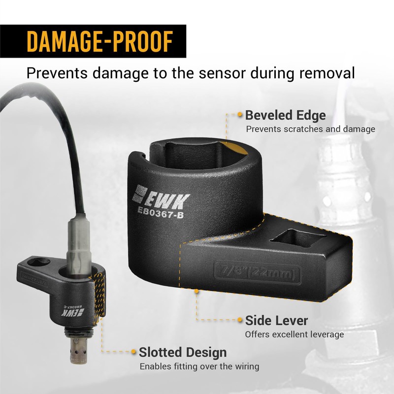 EWK 5 Pcs Automotive Oxygen Sensor Socket & Thread Chaser