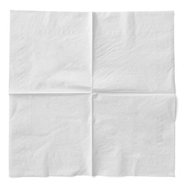 Mank tissue napkins Premium disposable napkins Absorbent Plain Basic Pack of 100, 40 x 40 cm