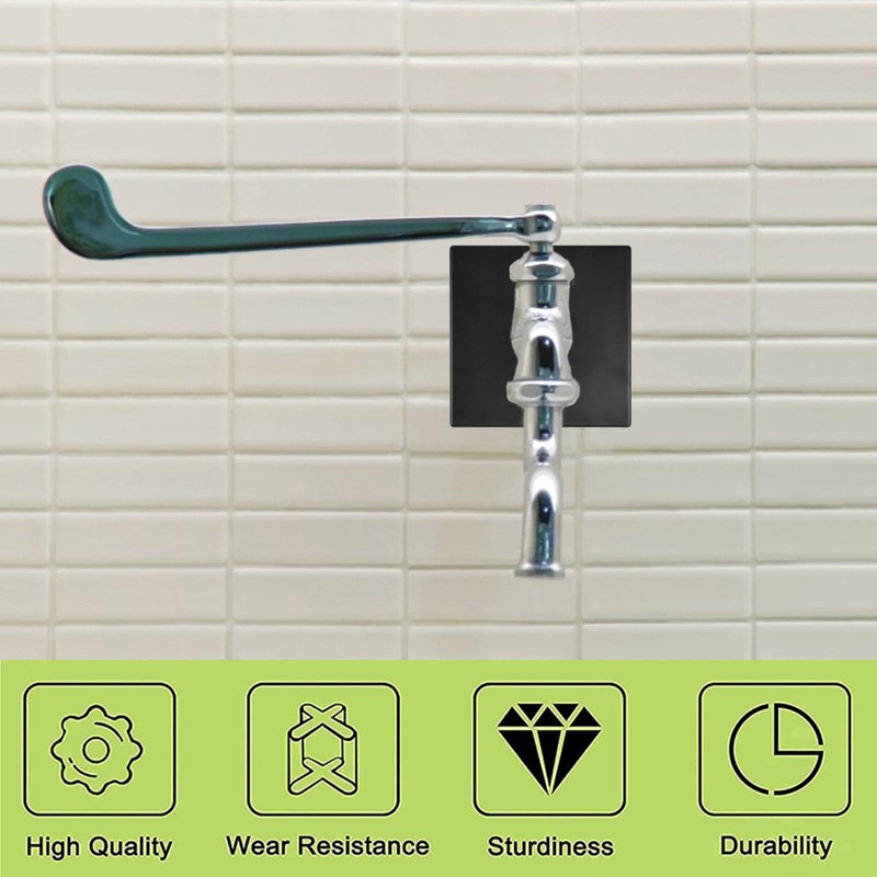 UFURMATE Pipe Wall Covers, 2Pcs ABS Plastics Square Escutcheon Plates