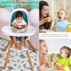 Drydiet 100 Pack 28"x47" Splat Mat for Under High Chair,