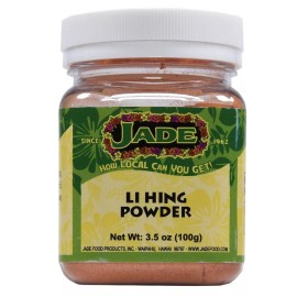 Jade Hawaii Li Hing Mui Plum Powder Jar 3.5 OZ