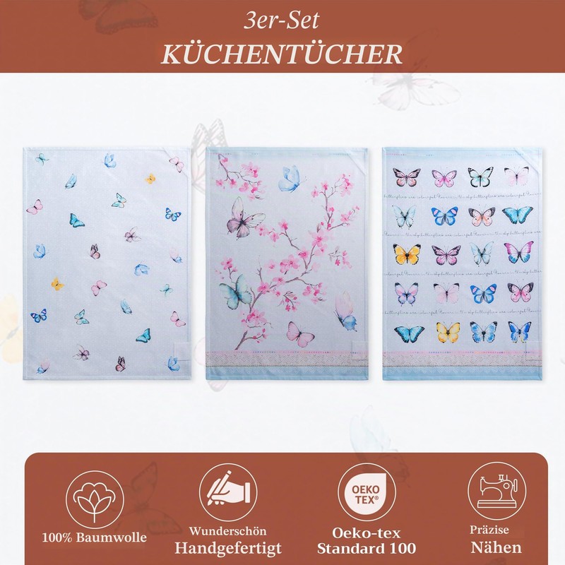 Maison d' Hermine Blossom In Spring 100% Cotton Set of