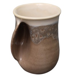 Clay in Motion Handwarmer Mug - Left Hand (Desert Sand)