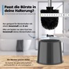 Nirox 4X Toilet Brush Set Black - Toilet Brush with