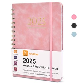 Vinddoor 2025 Planner Weekly and Monthly, 2025 Daily Planner January 2025 - December 2025, 2025 Planners for Women or Men with Calendar Book Planners