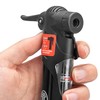 HEYNER® Hand Pump with Pressure Gauge, Compact Bicycle Pump with