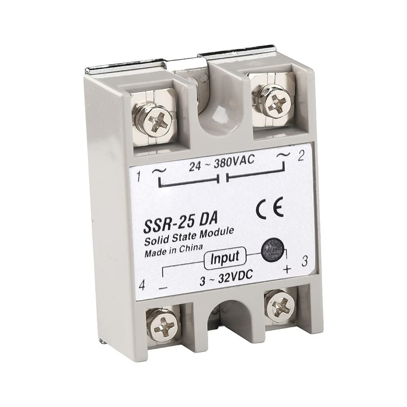 diymore Solid State Relay Module 25A SSR-25DA Input 3-32VDC,Output 24-380VAC