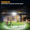 MDCMDCM Solar Motion Lights Outdoor - with 16.4ft Cable, 3000LM