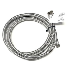 Faucet Water Supply Connector Line Braided Stainless Steel, Faucet Supply Line - 3/8 Female Compression Thread x 1/2 Female Iron Pipe Thread (3/8" Comp x 1/2" FIP) (2, 60 inch)