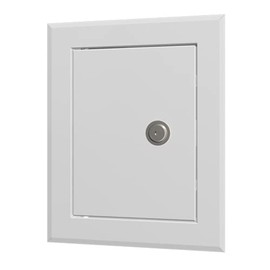 Metal Access Panel with Lock Wall Steel Hatch White Service Door (200mm x 250mm)