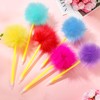 Sayglossy 24 Pcs Pom Pom Pen Tree Fluffy Pens Cute