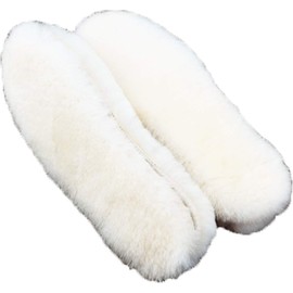 Shoeslulu Premium Thick Shearling Insoles with Breathable Anti-Slip Bottom (US Men 11.5 / EU 45, Thick Shearling)