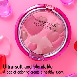 Physicians Formula Happy Booster Glow & Mood Boosting Blush, Silky Smooth Formula, Hypoallergenic, Blends Easily with Radiant Finish – Rose