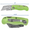 Sheffield 12615 Hi Vis Lockback Utility Knife, Folding Box Cutter