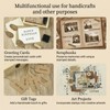 houlishu 36 Pcs Alphabet Number Stamps - Wooden Rubber Vintage