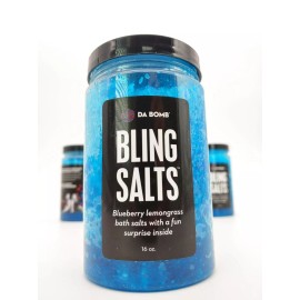 Da Bomb Fun Size Bling Bath Shot Blueberry & Lemongrass Bling Fizz 16oz