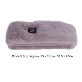 QANYEGN Electric Heated Scarf, USB Powered with 3 Gear Adjustment, Knitted Fabric Heated Sacrf for Winter.