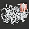 XIAOBUU 100 Pcs 1:75 New White Unpainted Character Models, Miniature