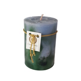 Scented Pillar Candle - Long Burning Handmade - Rosemary (Small)