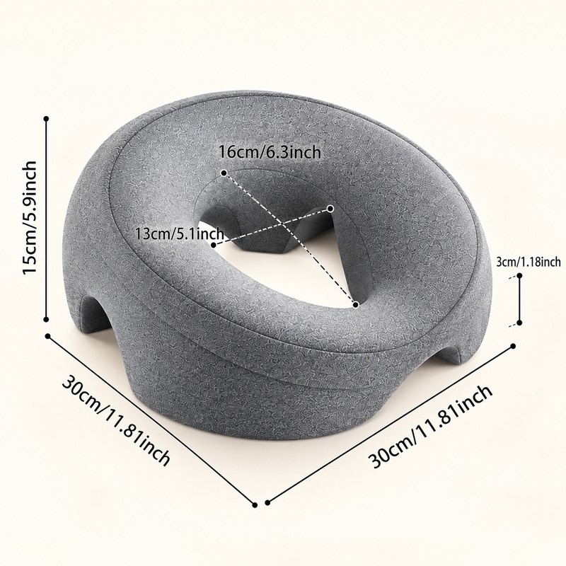 Memory Foam Face Down Pillow for Prone Rest – Open-Center
