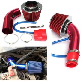 Red 3" High Flow Cold Air Intake Filter Induction Kit Fit For Honda Civic CR-V
