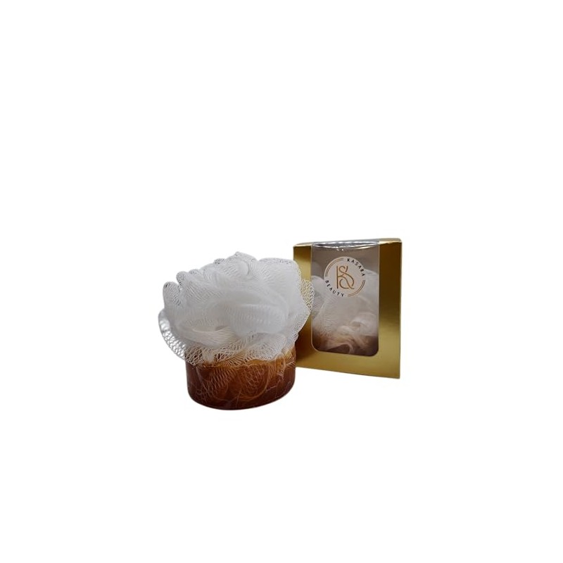 "Duschschwamm mit Shea Butter-Seife – Sanfte Reinigung und Feuchtigkeit, 120