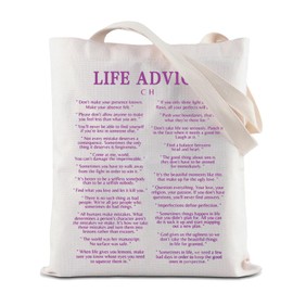 Coho Life Advice It Ends With Us Reusable Hoover Crossbody Bag Coho Booktok Gift, beige