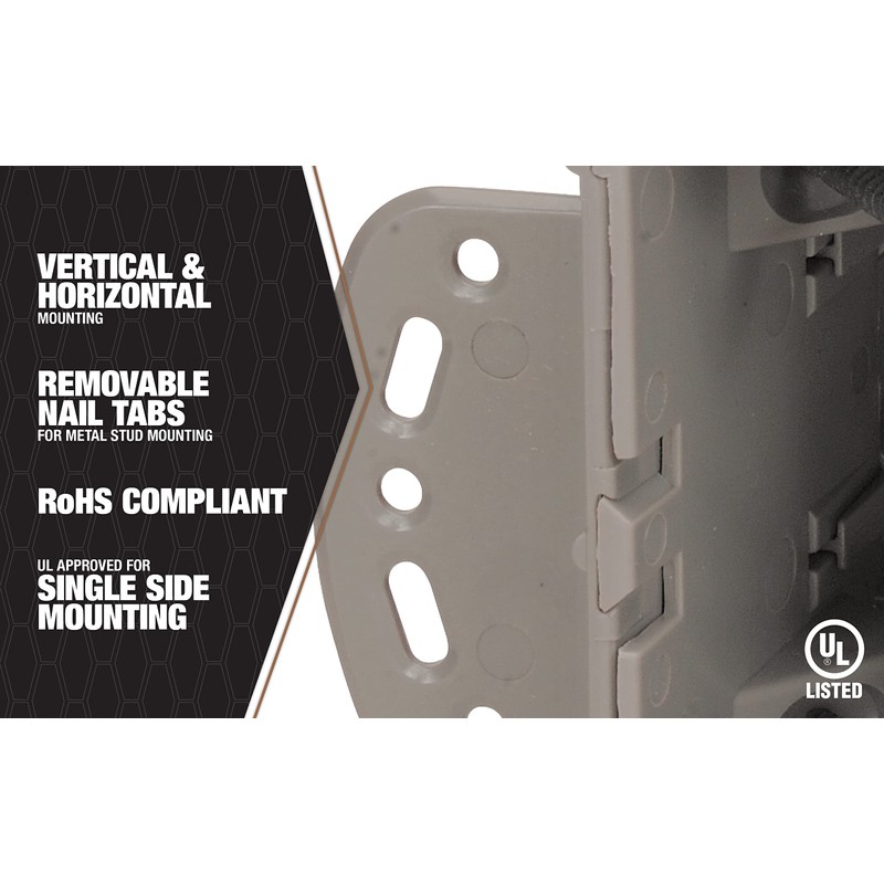 Southwire MSBMMT1G 1 Gang Multi Mount Device Box with Depth